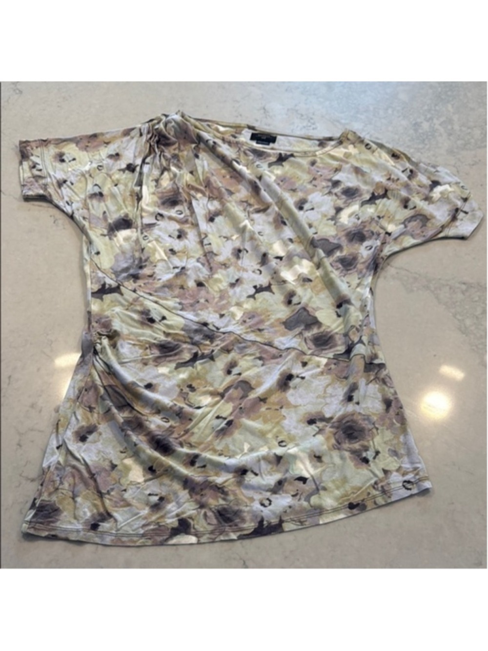 Anthropologie Deletta Abstract Floral Top Small
